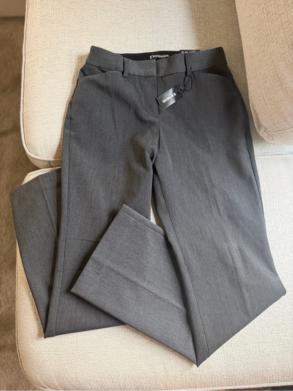 Express Charcoal Gray Publicist Pants